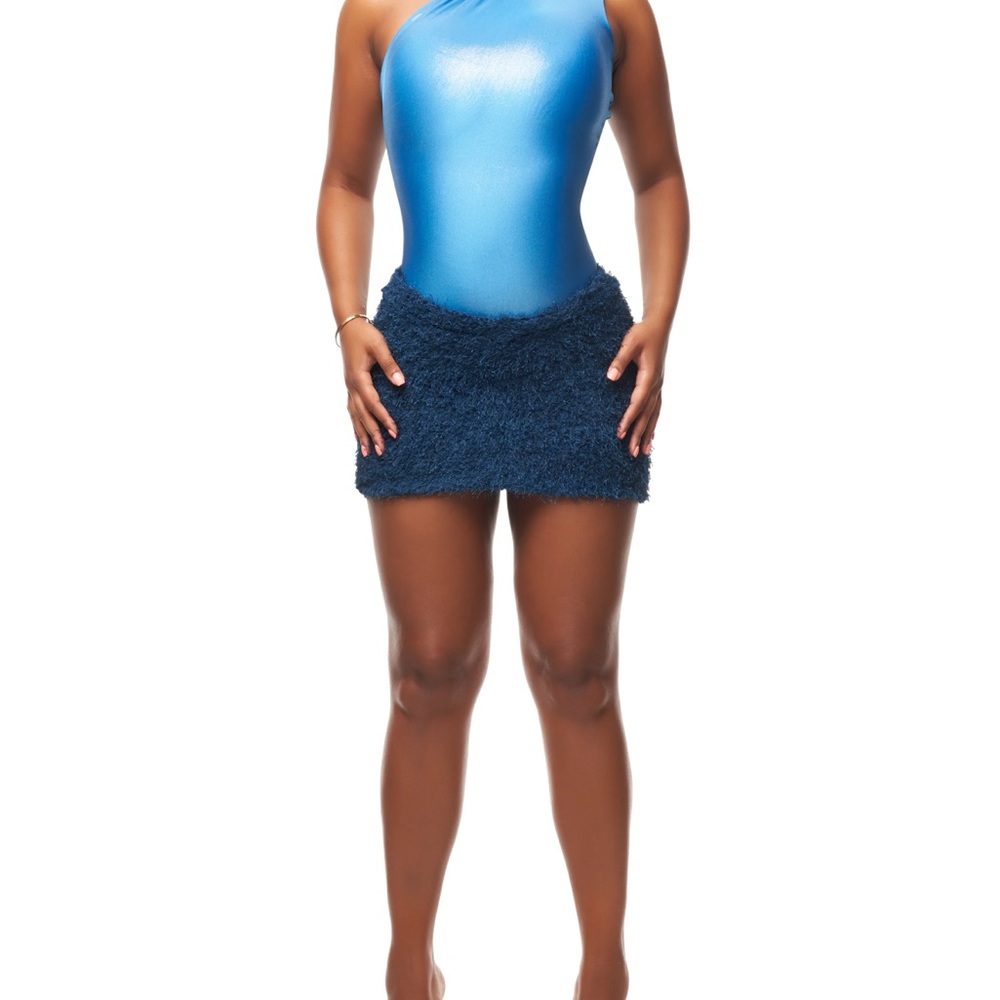Coucoo Kaibu mini skirt - blue muscat XS